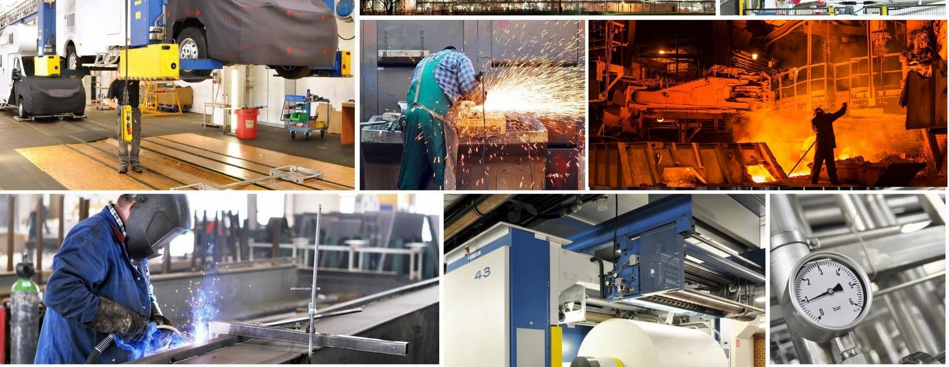 LARGE EXPERIENCE IN INDUSTRY, CONSTRUCTION AND AGRICULTURE